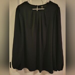 SHEIN Elegant Black Blouse